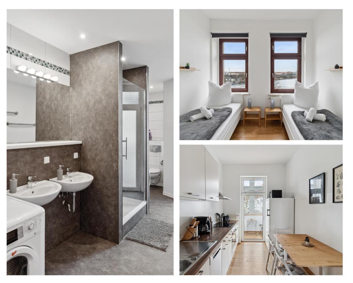 Apartment Fuer 13 Gaeste, 5 Schlafzimmer, 2 Baeder, 2 Loggia'S, Leipzig Zentrum Ost 외부 사진