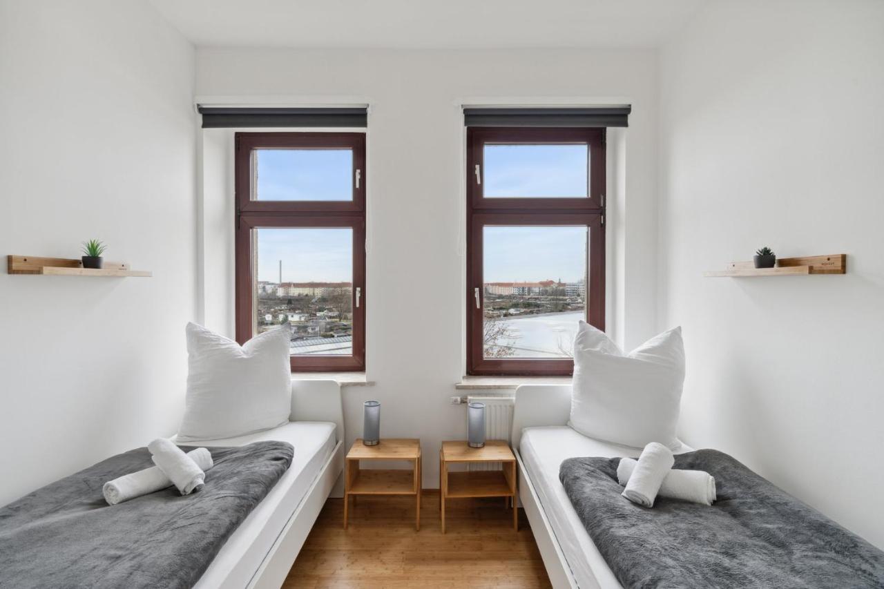 Apartment Fuer 13 Gaeste, 5 Schlafzimmer, 2 Baeder, 2 Loggia'S, Leipzig Zentrum Ost 외부 사진